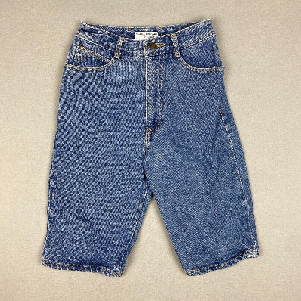Guess by Georges Marciano Womens Size 12 Jean Shorts Cotton Denim Blue Vintage